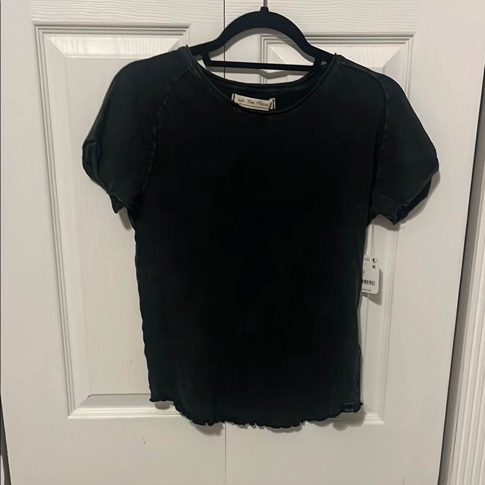 x We The Free Be My Baby Tee in Black